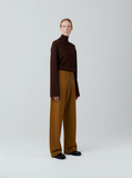 STUDIO NICHOLSON<br> スタジオニコルソン<br>"MEYER"<BR>SNW-982<BR>PANTS ZIP FRONT ROUND LEG PANTS<BR>STRETCH TPOP WOOL<br>【WOMEN'S】