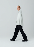 STUDIO NICHOLSON<br> スタジオニコルソン<br>"MEYER"<BR>SNW-982<BR>PANTS ZIP FRONT ROUND LEG PANTS<BR>STRETCH TPOP WOOL<br>【WOMEN'S】