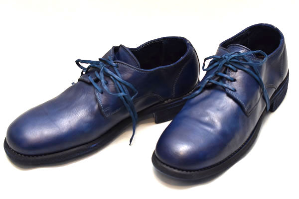 GUIDI グイディ  <BR>CLASSIC DERBY SHOES / SOLE LEATHER<BR>クラシックダービーシューズ<br>"HORSE FULL GRAIN"LINED CO89T【992 HORSE FULL GRAIN】<BR>【MEN'S】