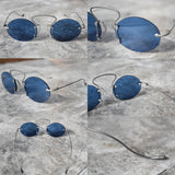 RIGARDS × UMA WANG<BR>リガーズ × ユマワン<BR>"RG00UW6"<BR> PINCE-NEZ OVAL<BR>STAINLESS STEEL <BR>VINTAGE SILVER<BR>サングラス【RG00UW6】<BR>【MEN'S/WOMEN'S】