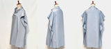 30%OFF SALE<br>SOFIE D'HOORE ソフィードール<br> " CAPE-STYLE TOP WITH HIGH SLIT NECK " <br>スリットネックケープスタイルブラウス <br>【BATAILLE - CPOP】【WOMEN'S】