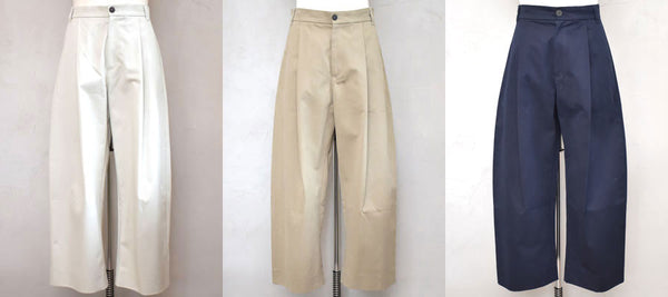 STUDIO NICHOLSON<br> スタジオニコルソン <br>"SORTE"<br>DEEP PLEAT VOLUME PANT<BR>ダブルプリーツボリュームパンツ<br>【SNM-351】【MEN'S】