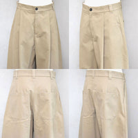 STUDIO NICHOLSON<br> スタジオニコルソン <br>"SORTE"<br>DEEP PLEAT VOLUME PANT<BR>ダブルプリーツボリュームパンツ<br>【SNM-351】【MEN'S】