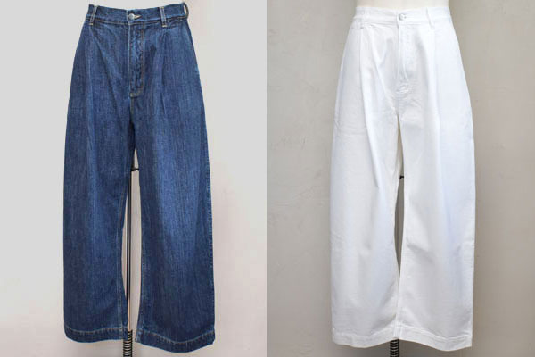 STUDIO NICHOLSON <br>スタジオニコルソン <br>"PUCH"<br>WASHED DENIM PANT<BR>ウォッシュドデニムパンツ<br>【SNM-546】【MEN'S】