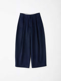 OFF SALE!<BR>STUDIO NICHOLSON <BR>スタジオニコルソン<br>"DORDONI" <BR>POLISHED COTTON VOLUME PANTS<BR>ポリッシュドコットンボリュームパンツ<BR>3色展開【SNW-145 DORDONI TWILL】【WOMEN'S】